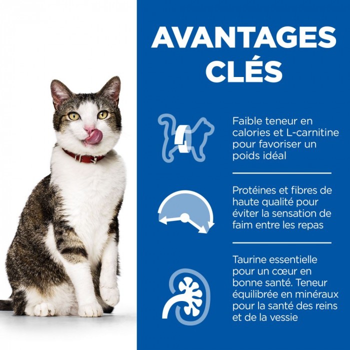 HILL'S Science Plan Light Mature Adult 7+ au Poulet - Croquettes pour chat