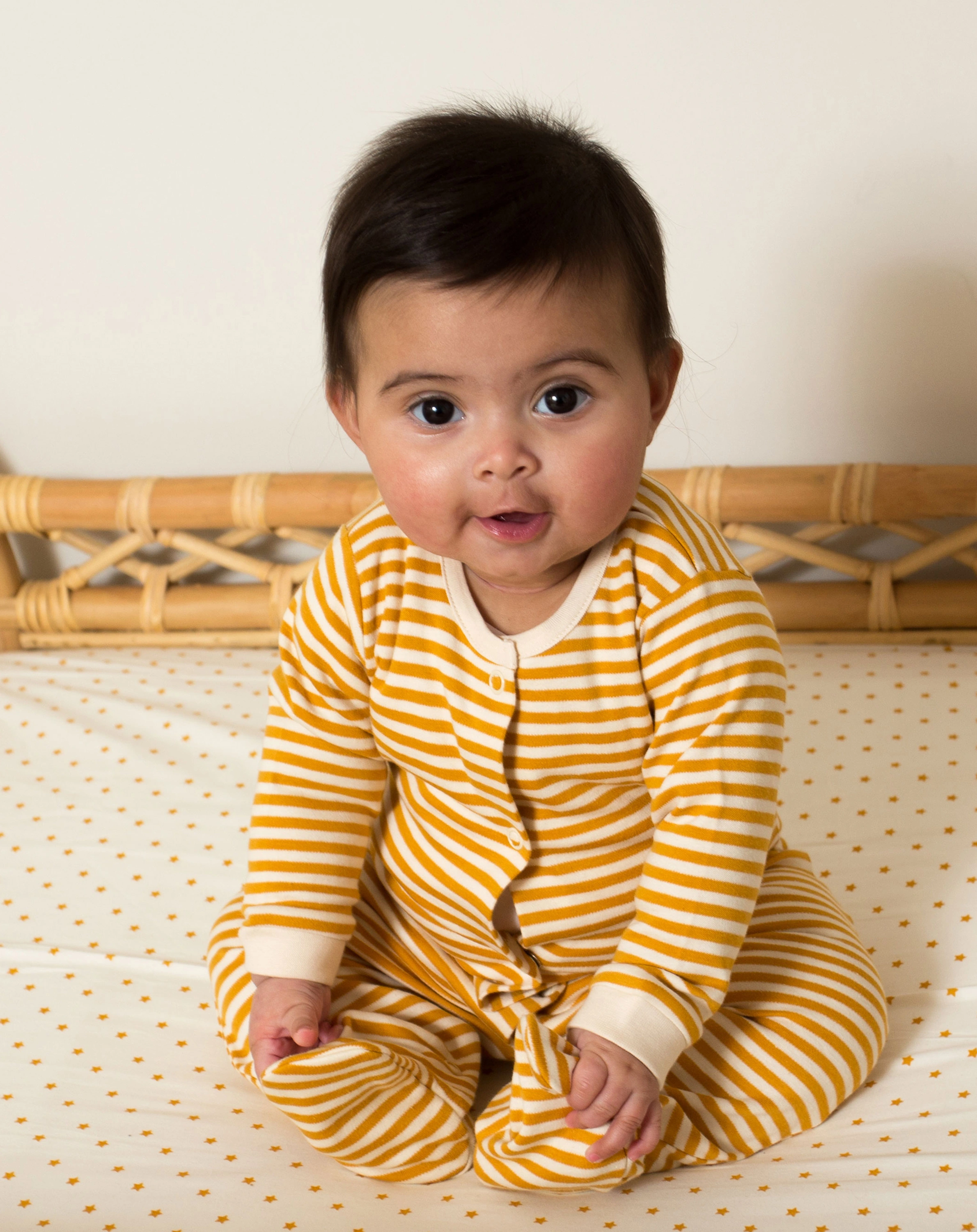 Strampler BABYGROW STRIPED 2er-Pack in gelb/blau