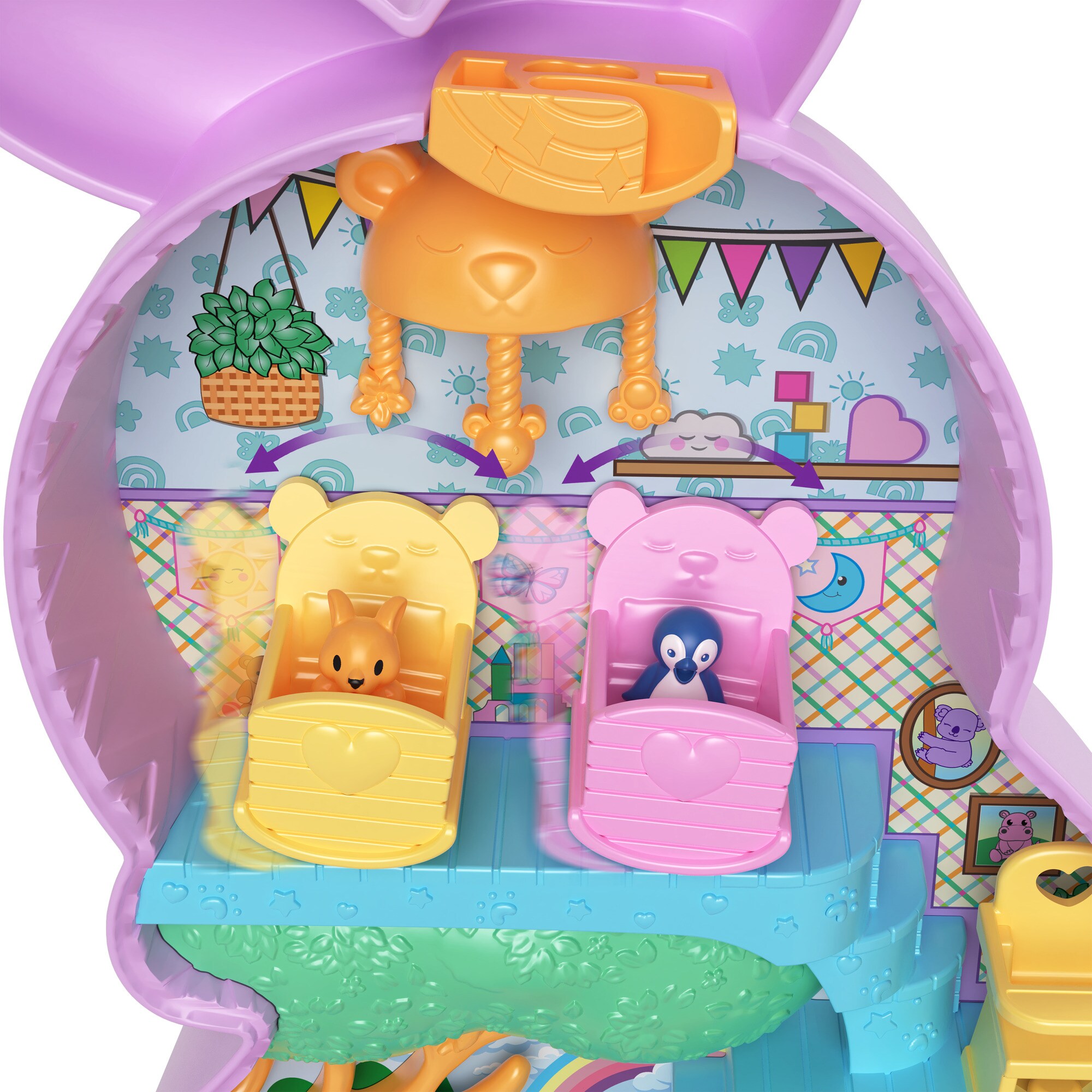 Mattel Spielfigur Polly Pocket Mama & Joey Kangaroo Tasche