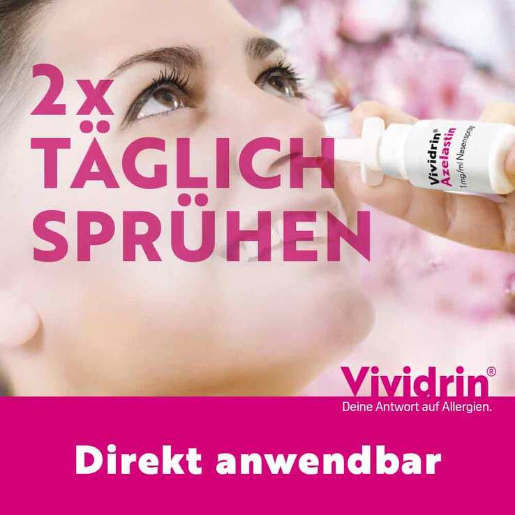 Vividrin® Azelastin Nasenspray Akuthilfe bei Heuschnupfen und Allergien, 10 ml