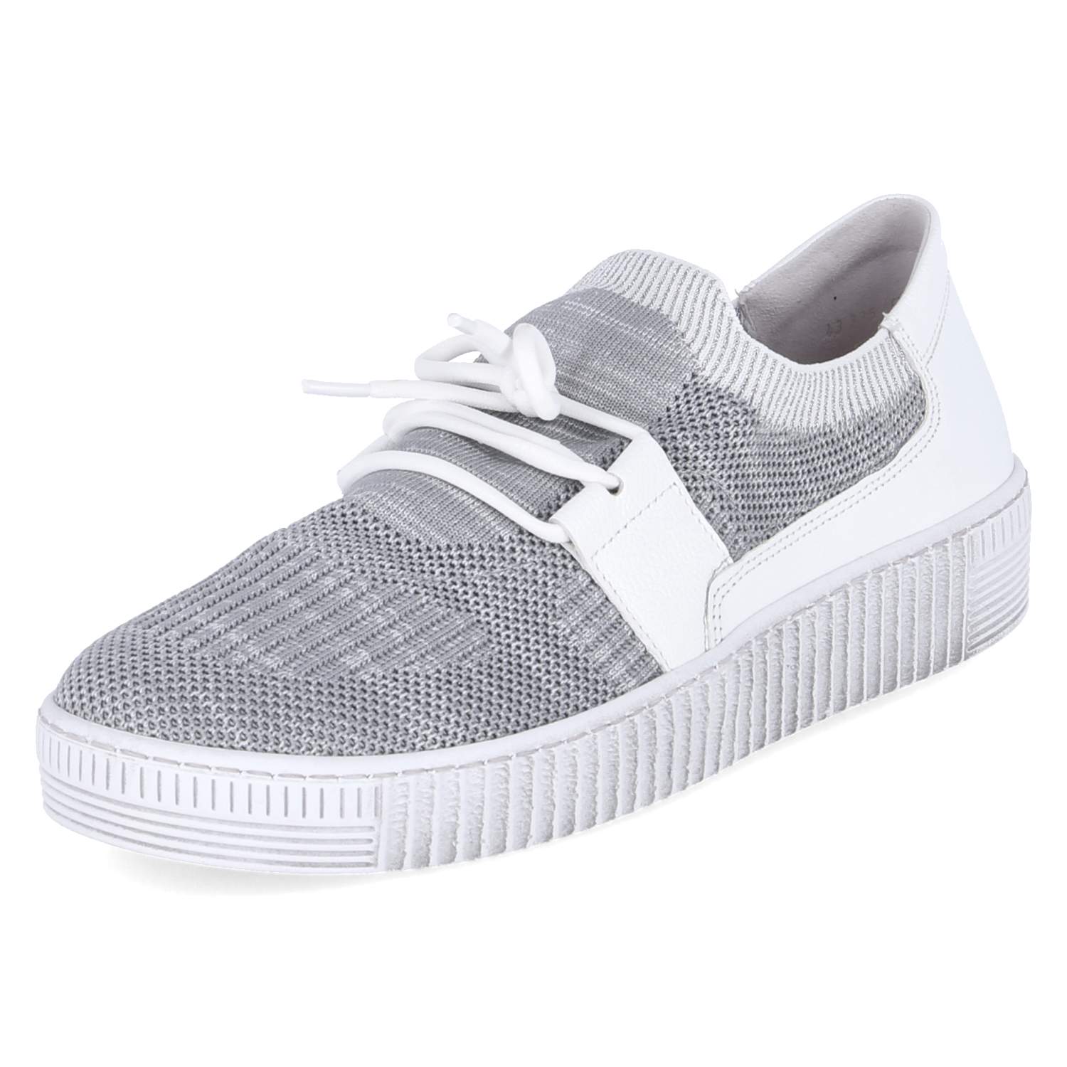 Gabor Slipper - grau/weiss/silber