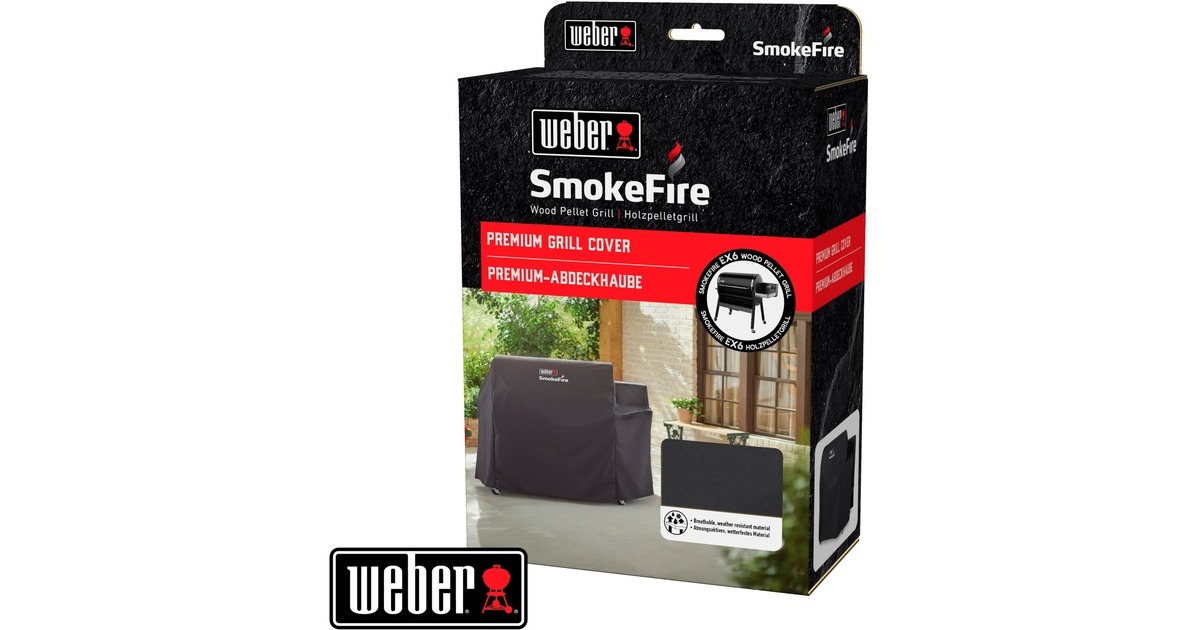 WeberPremium barbecuehoes - SmokeFire EX6 beschermkap  (Grijs)