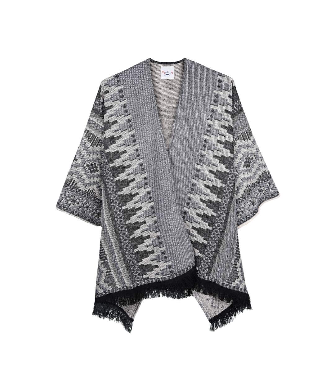 Poncho Aztèque Larges poches - - Fabriqué en France