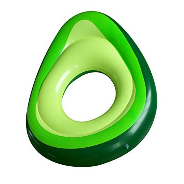 (120x160cm) Aufblasbare Wasser Luftmatratze Liegesofa Badeinsel mit Ball - Avocado