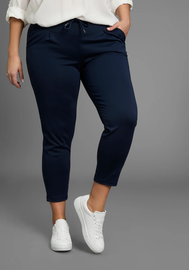 Laura Scott CURVE Jogger Pants  im sportiven Look aus formstabilem, elastischem Stoff - GROSSE GRÖSSE