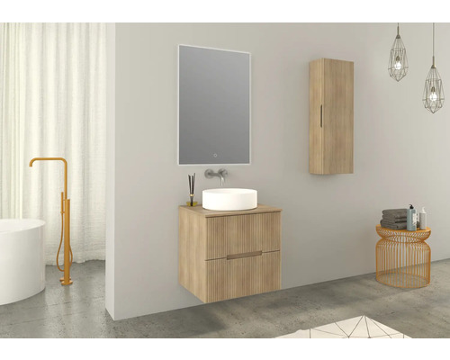 Jungborn wastafelmeubel SEDICI BxHxD 60 x 57 x 50 cm Frontkleur tabak eiken mat 55732