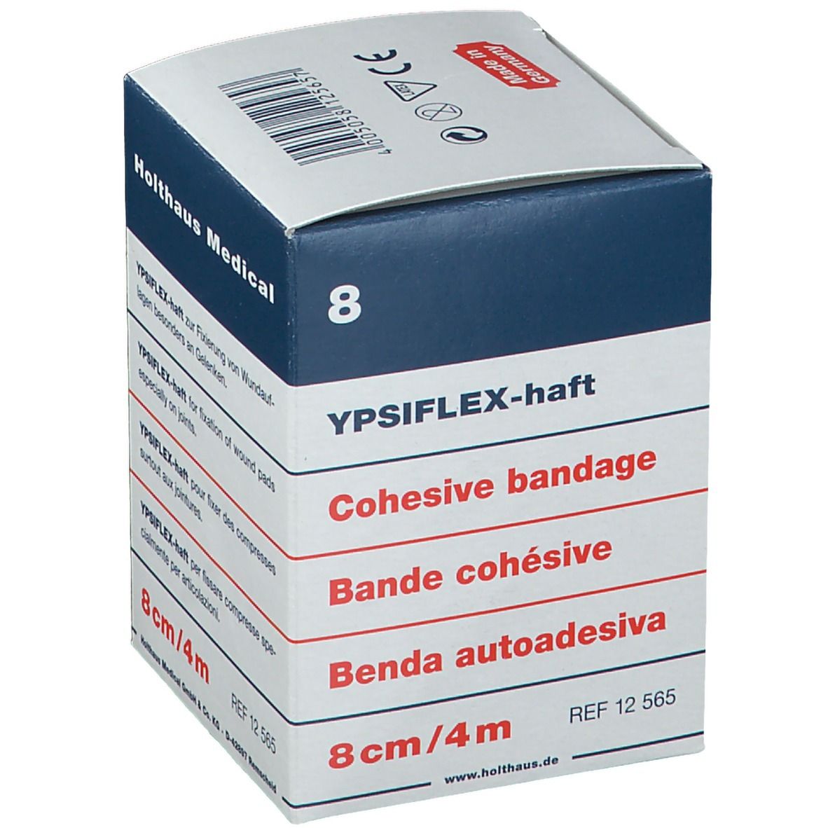YPSIFLEX® haft Elastische Mullbinde 8 cm x 4 m