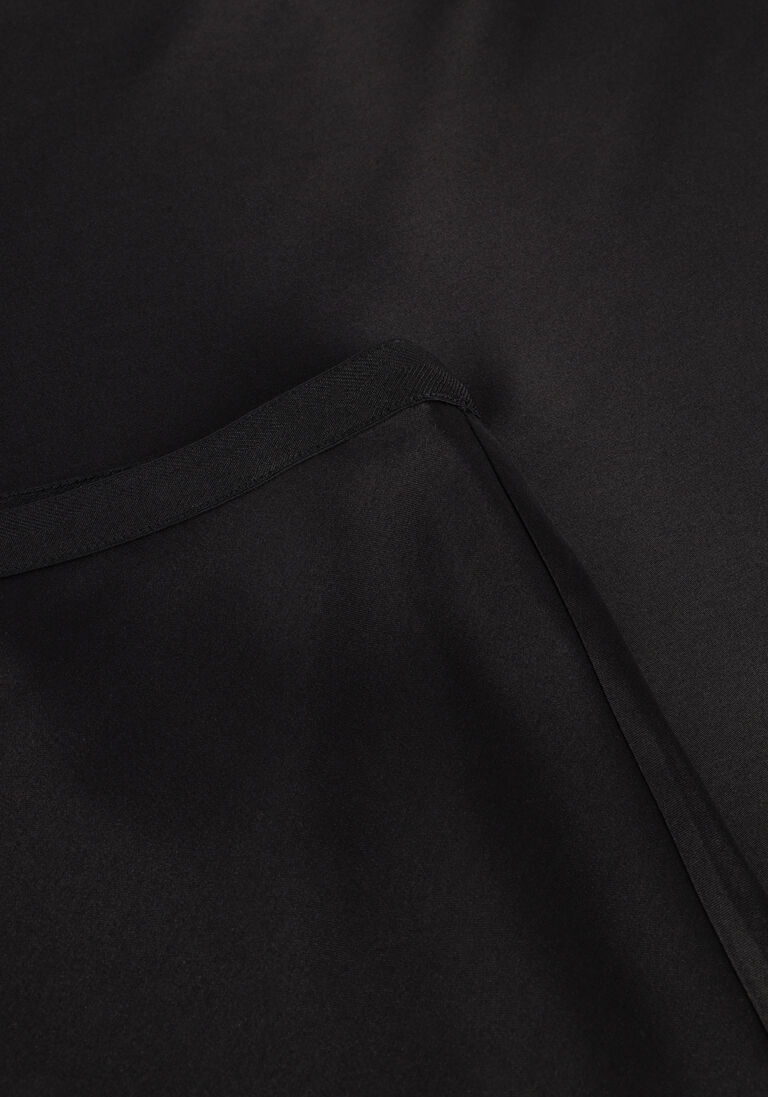 zwarte anine bing maxirok bar silk skirt