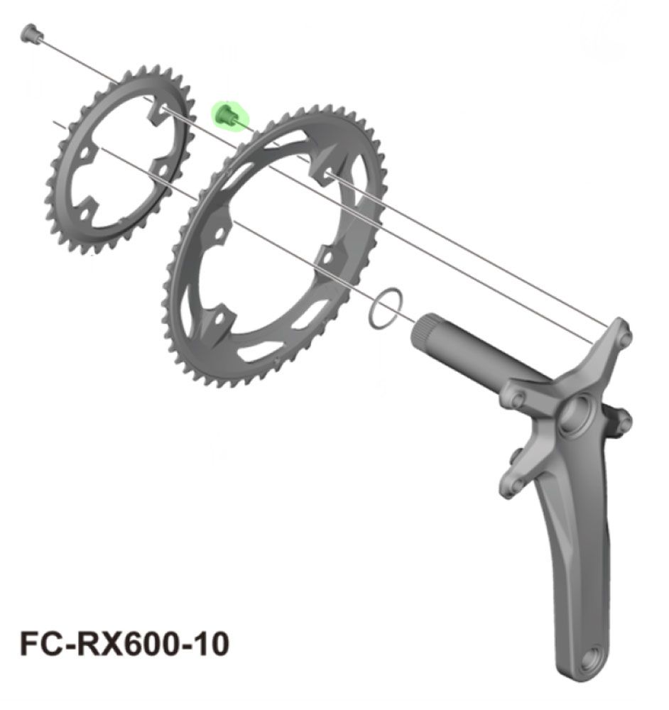 Shimano GRX FC-RX600 10/11-fach Kettenblattschrauben kaufen | Bike-Discount