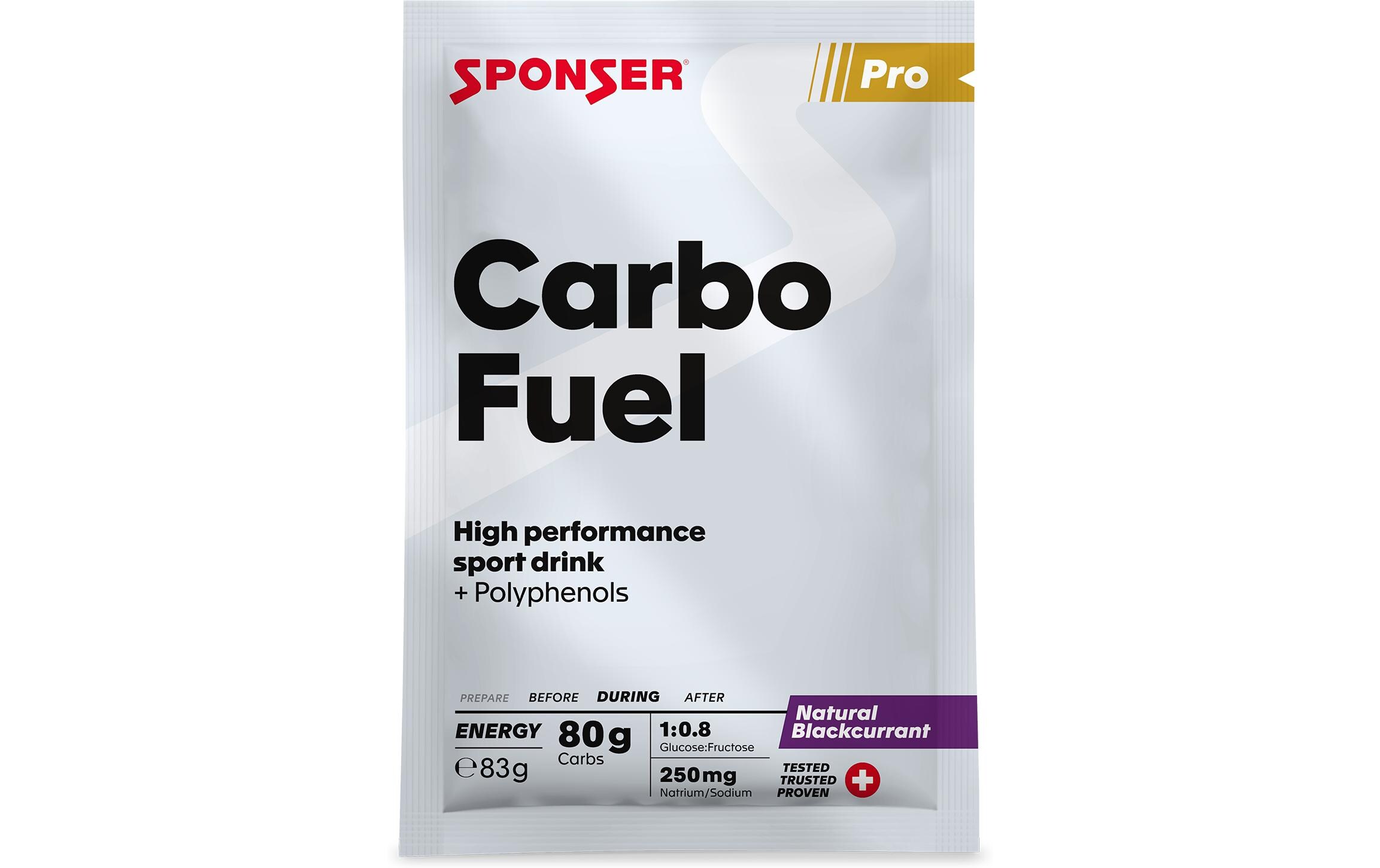 Carbo Fuel, Natural Blackcurrant, 10 x 83 gSportgetränk