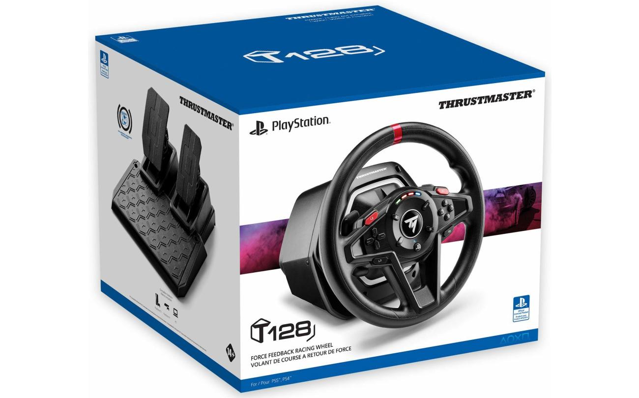 PS4/PS5 Thrustmaster T128-P Force Feedback Racing Wheel