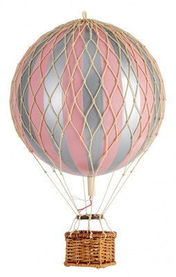 Authentic Models Travels Light Luftballong, Silver Rosa