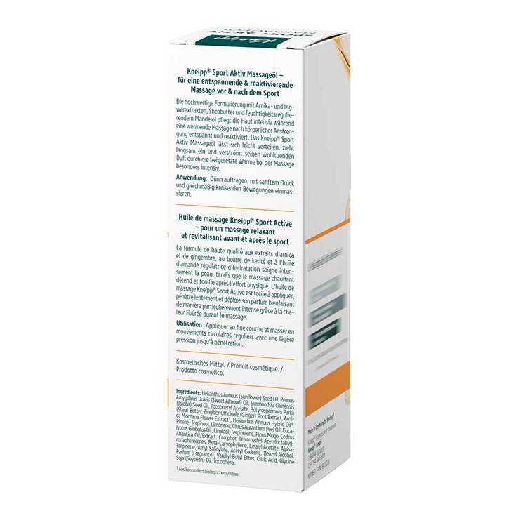 Kneipp Massageöl Sport Aktiv, 100 ml