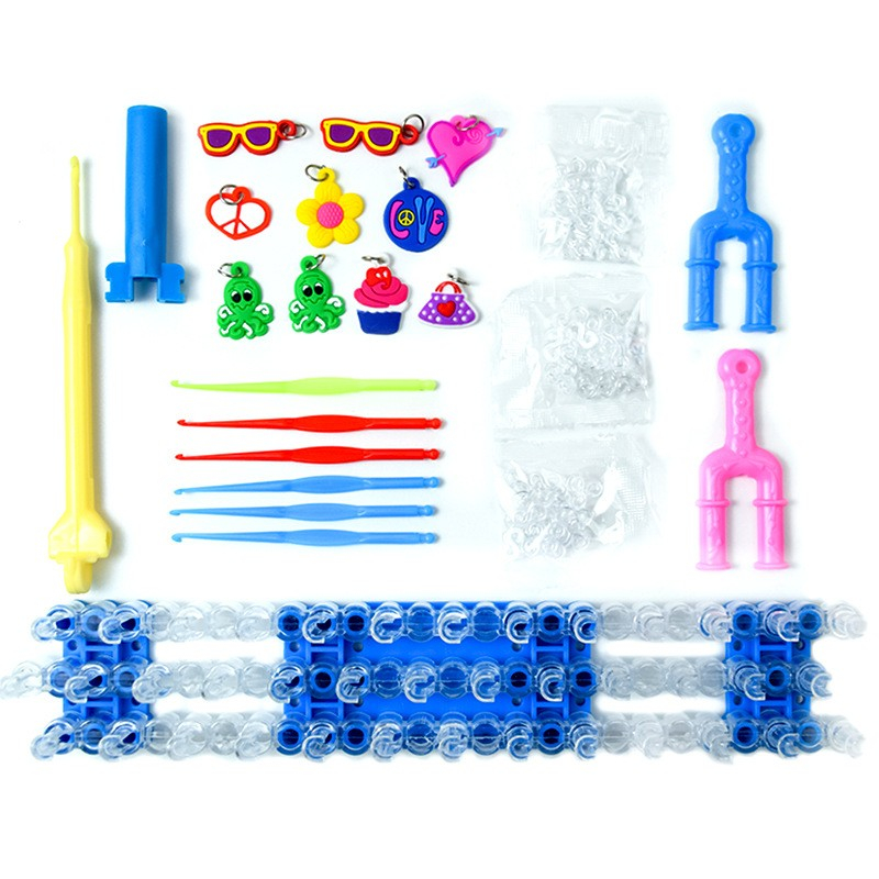 (507-tlg. Set) Gummi Loom Bänder DIY Kinder Freundschafts Armband Bastel Kit