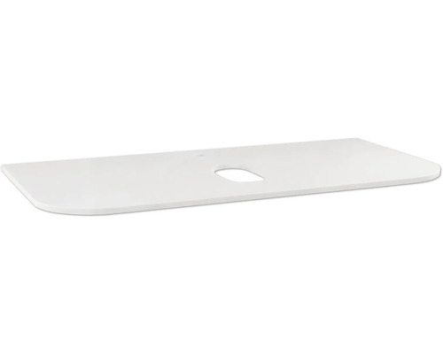 Wastafelblad, OLLE, 90 x 46 cm, wit, met uitsparing
