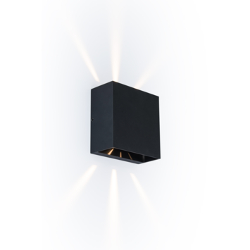 Buitenlamp Gemini 3000K mat zwart