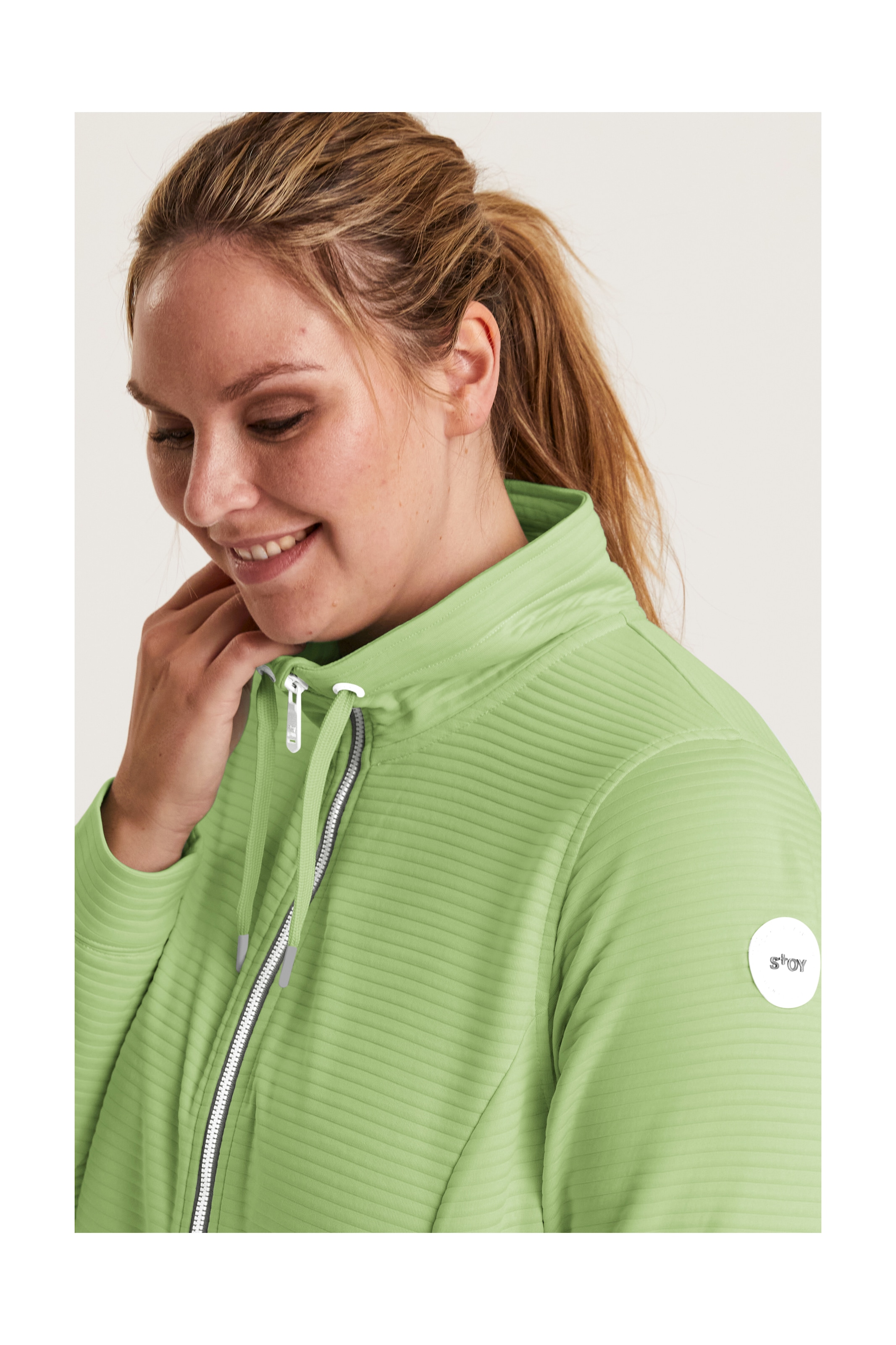 STOY Strickjacke »STS 13 WMN FLX JCKT« Leichte Powerstretchjacke mit 4-Wege-Stretch und Kinnschutz