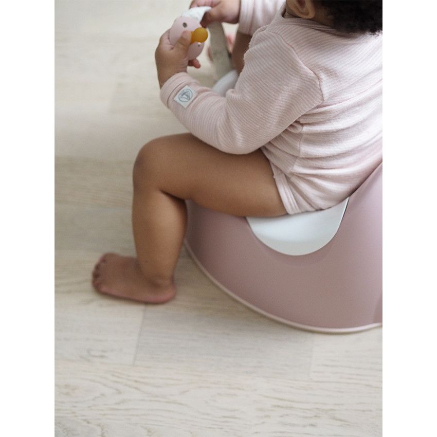 Pot d'apprentissage ergonomique - Old Pink - Ecru