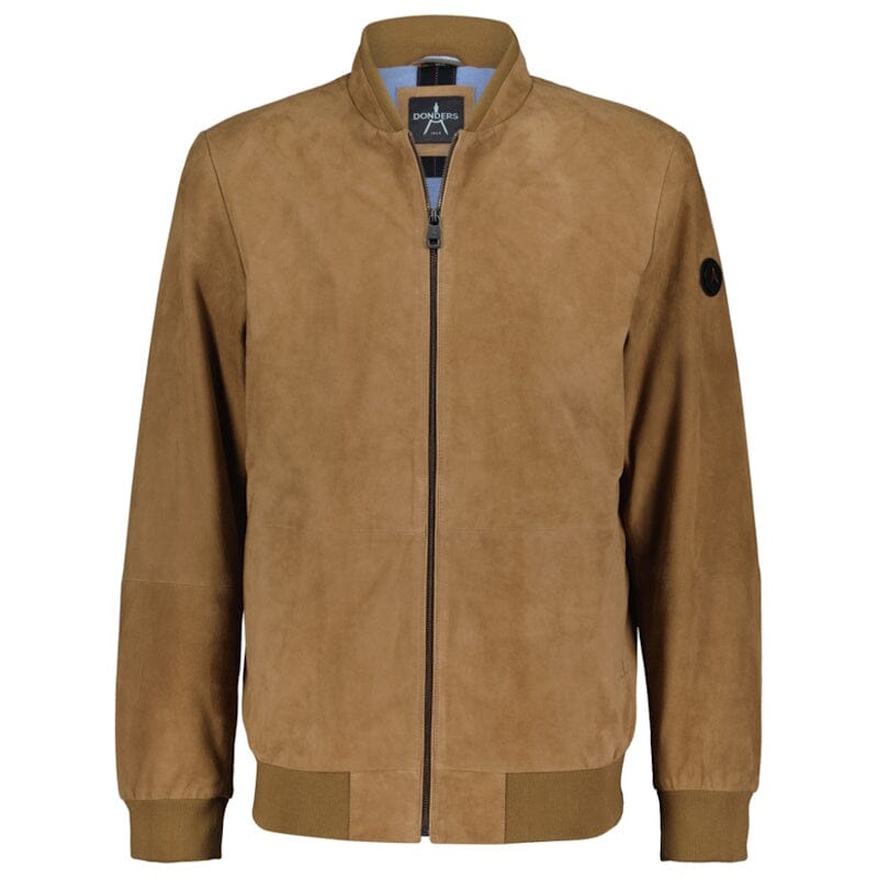 Donders leren heren jas 52439 light camel