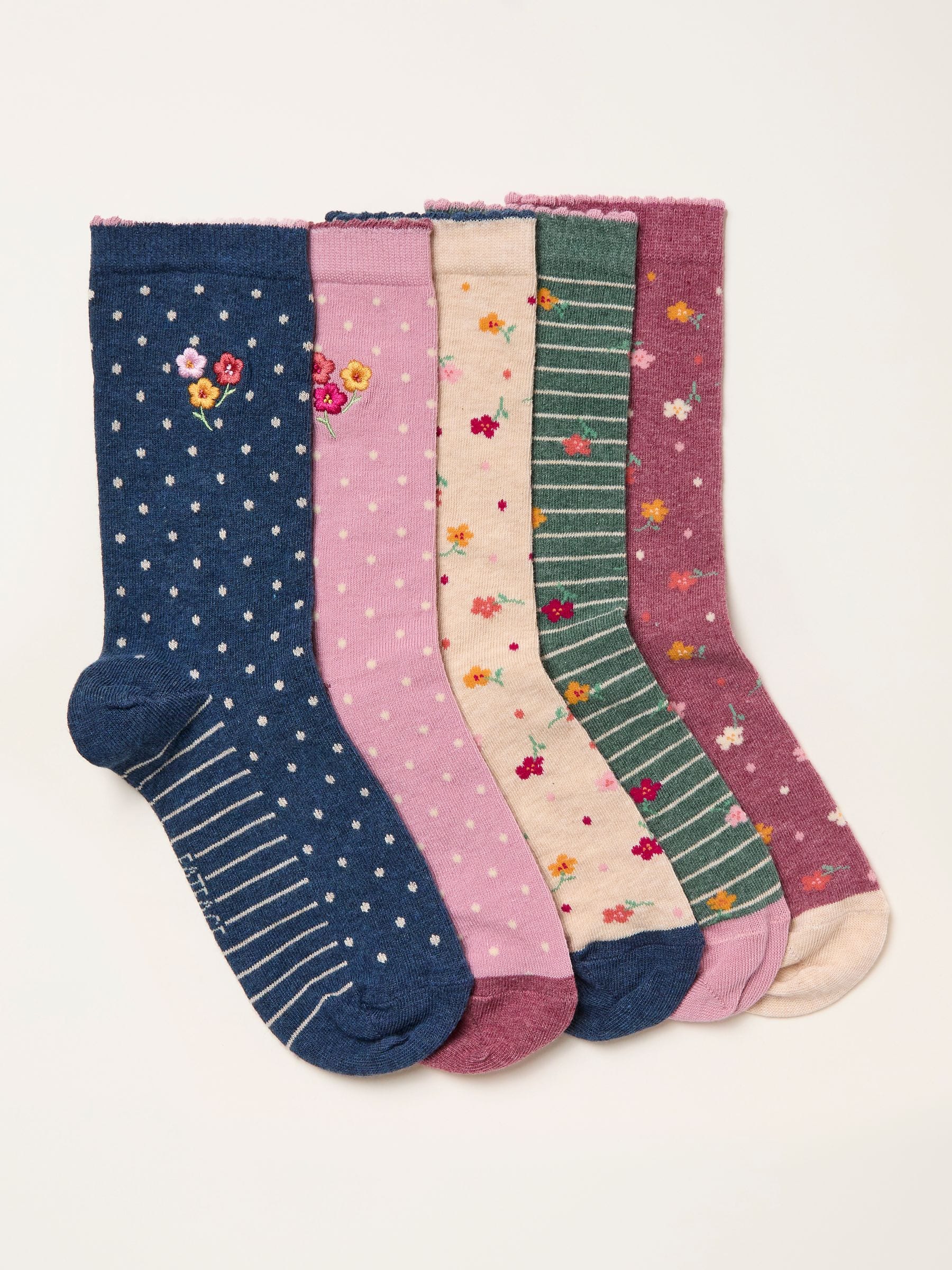 FatFace 5 pairs of Socks