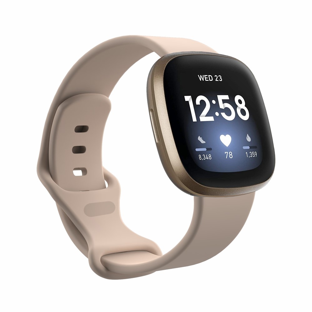 Fitbit Versa 4 / Versa 3 / Sense 2 / Sense Silikon Sport Armband (Gelenkumfang 190-235mm) - Rosa