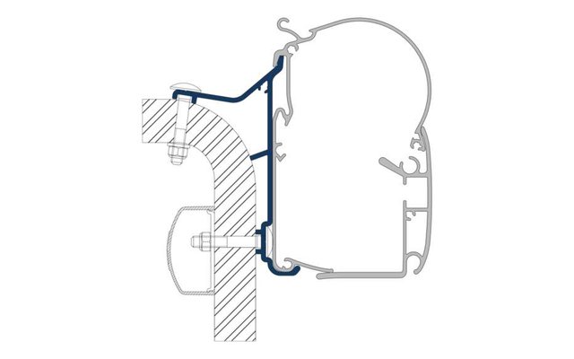 Dometic PW-ADAPT Adapter für Wandmarkisen PW 1100, PW 1500 & PW 3800