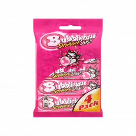 Bubblicious Aardbeien splash gum kauwgom