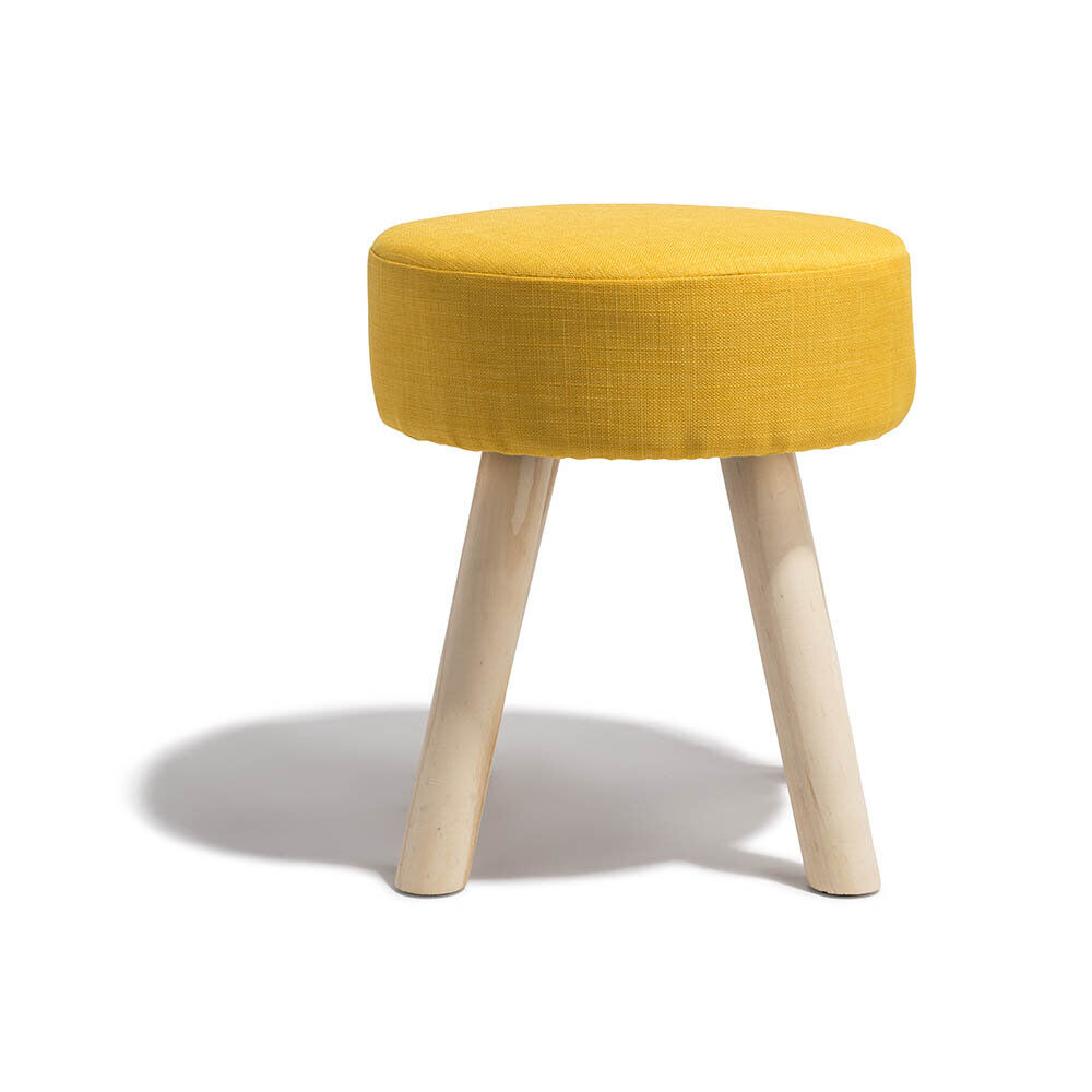 Tabouret Joseph jaune moutarde