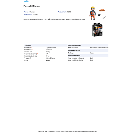Playmobil 71096 Naruto