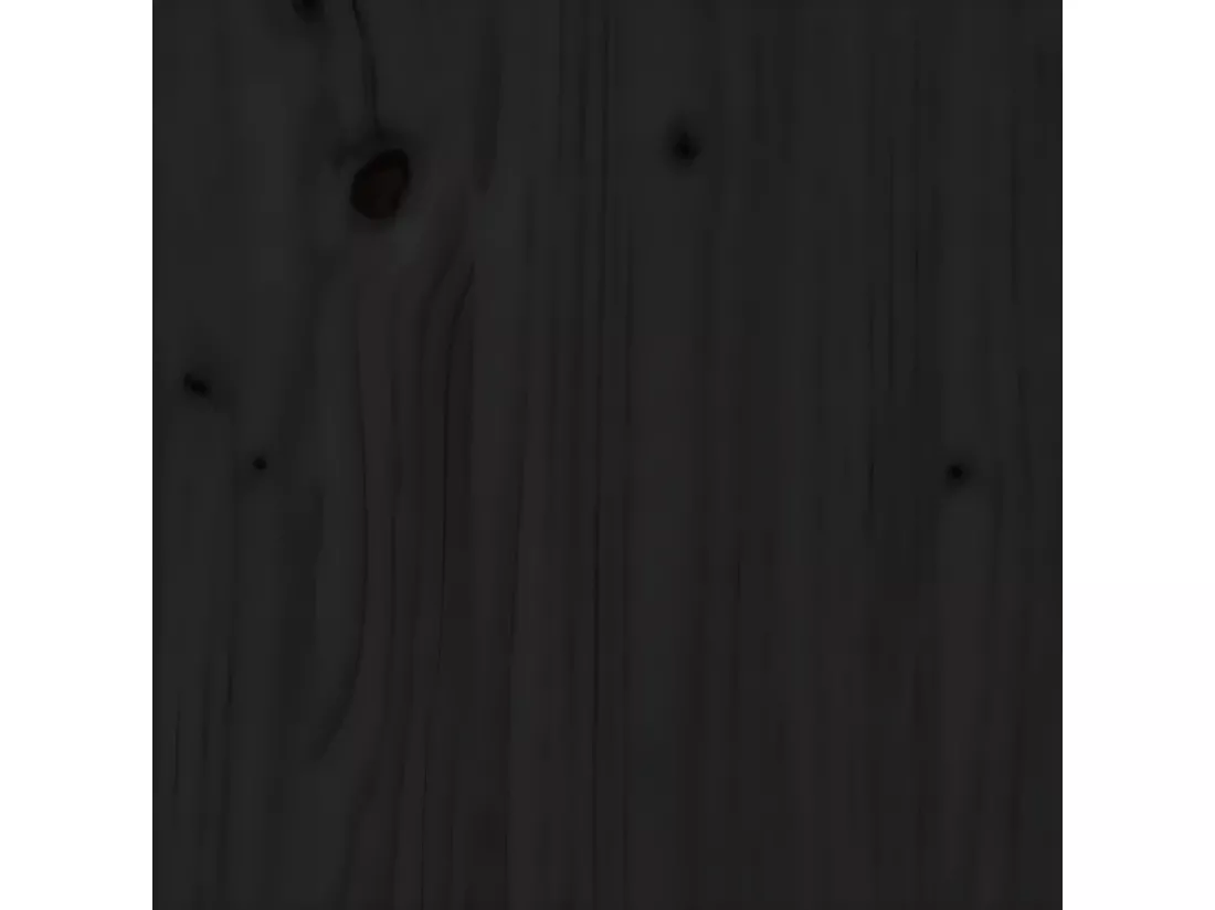 Bibliothèque/Séparateur de pièce Noir 60x35x91 cm Pin solide