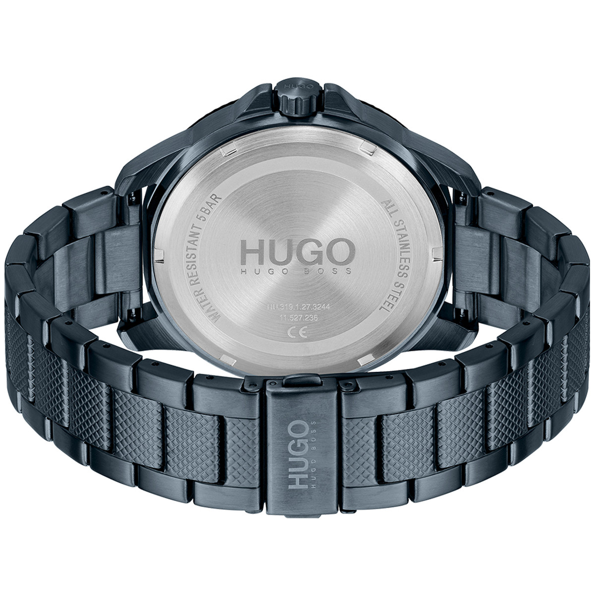 Montre HUGO Sport homme bracelet acier bleu