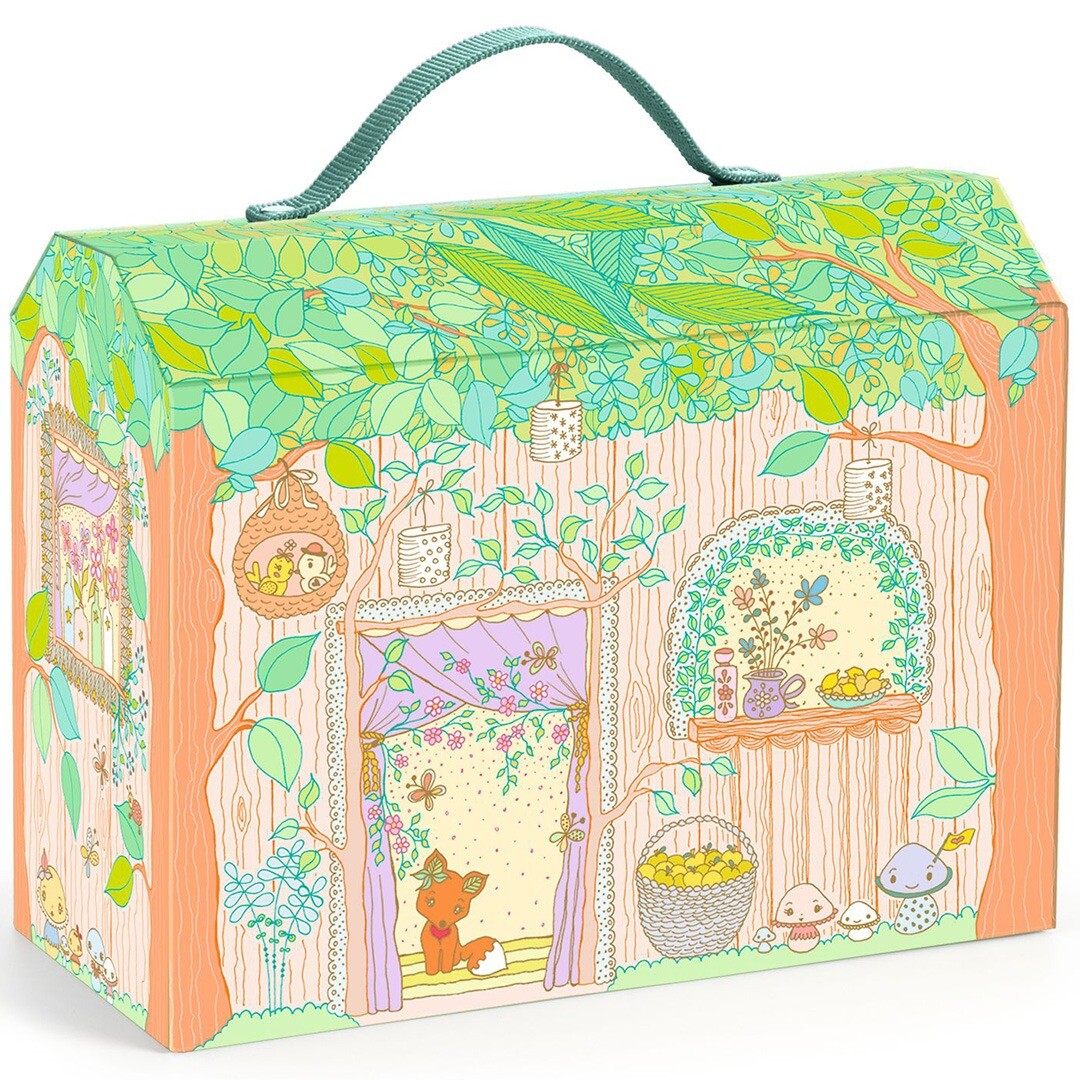 Djeco speelhuis sylvia & fox's house in the forest