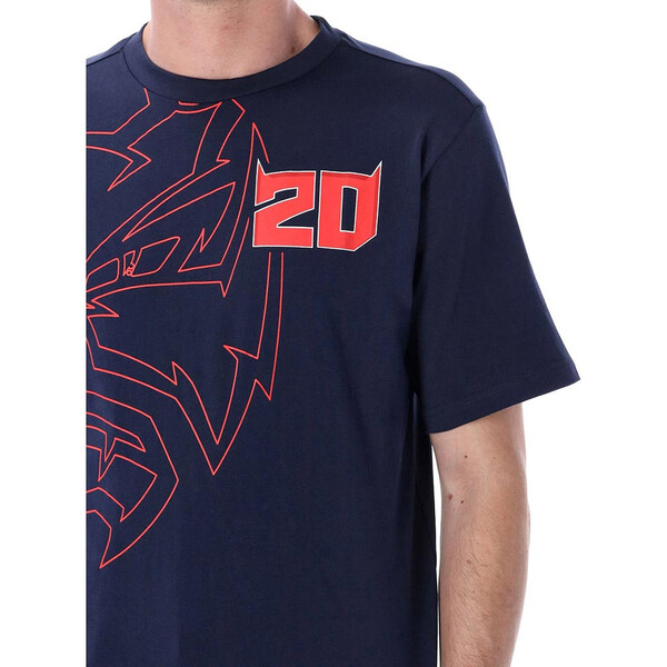 Fabio Quartararo - T-shirt FQ20 N°4 Bleu / Rouge