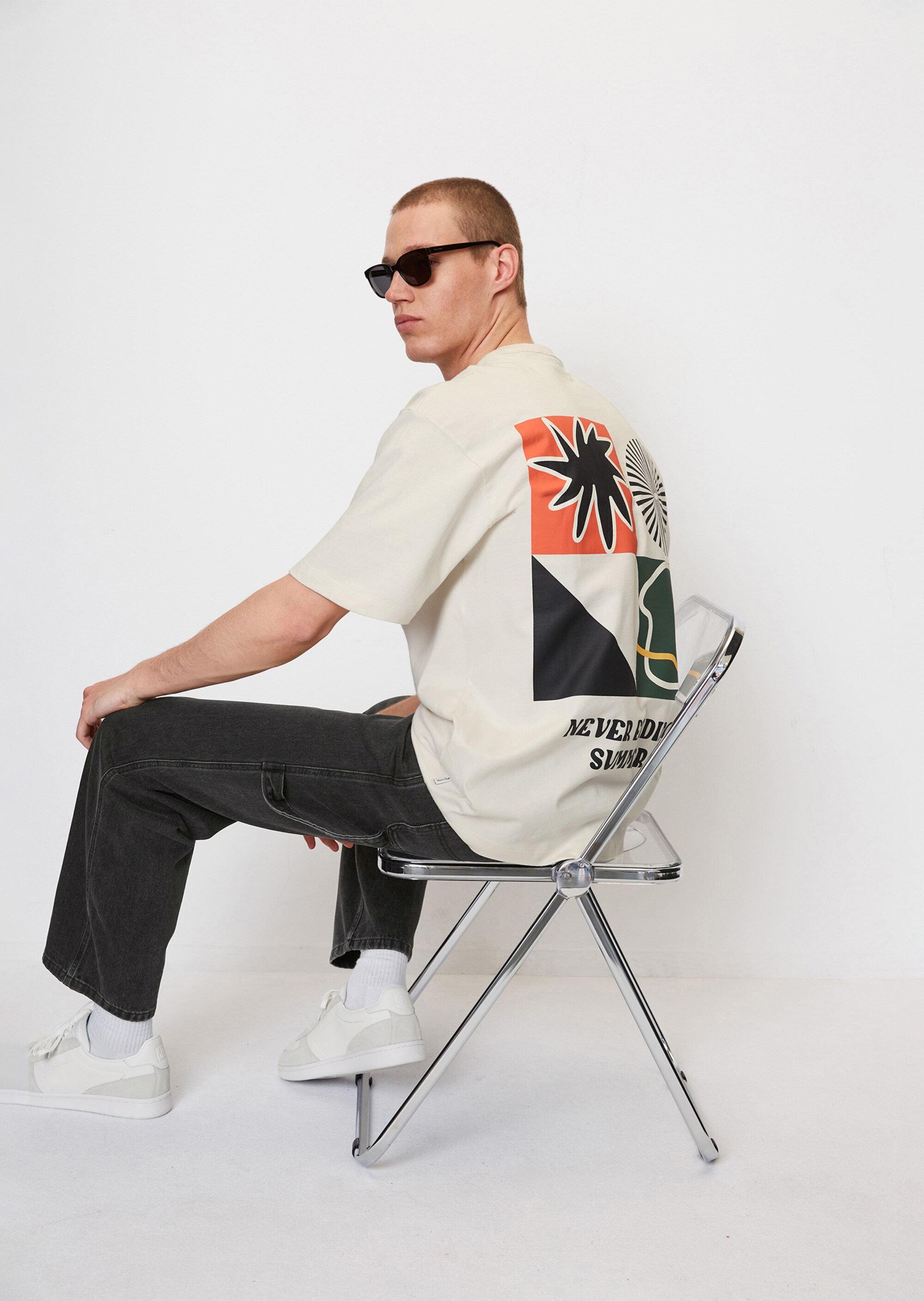 Oversize-Longsleeve mit Rückenprint