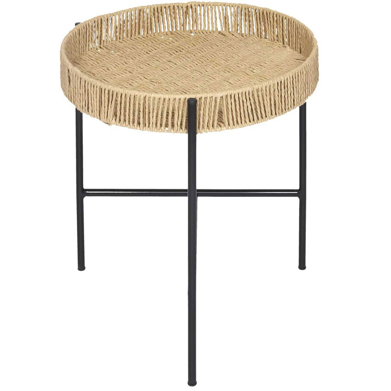 Home Deco Factory 2 Tables gigognes pampa marron/noir