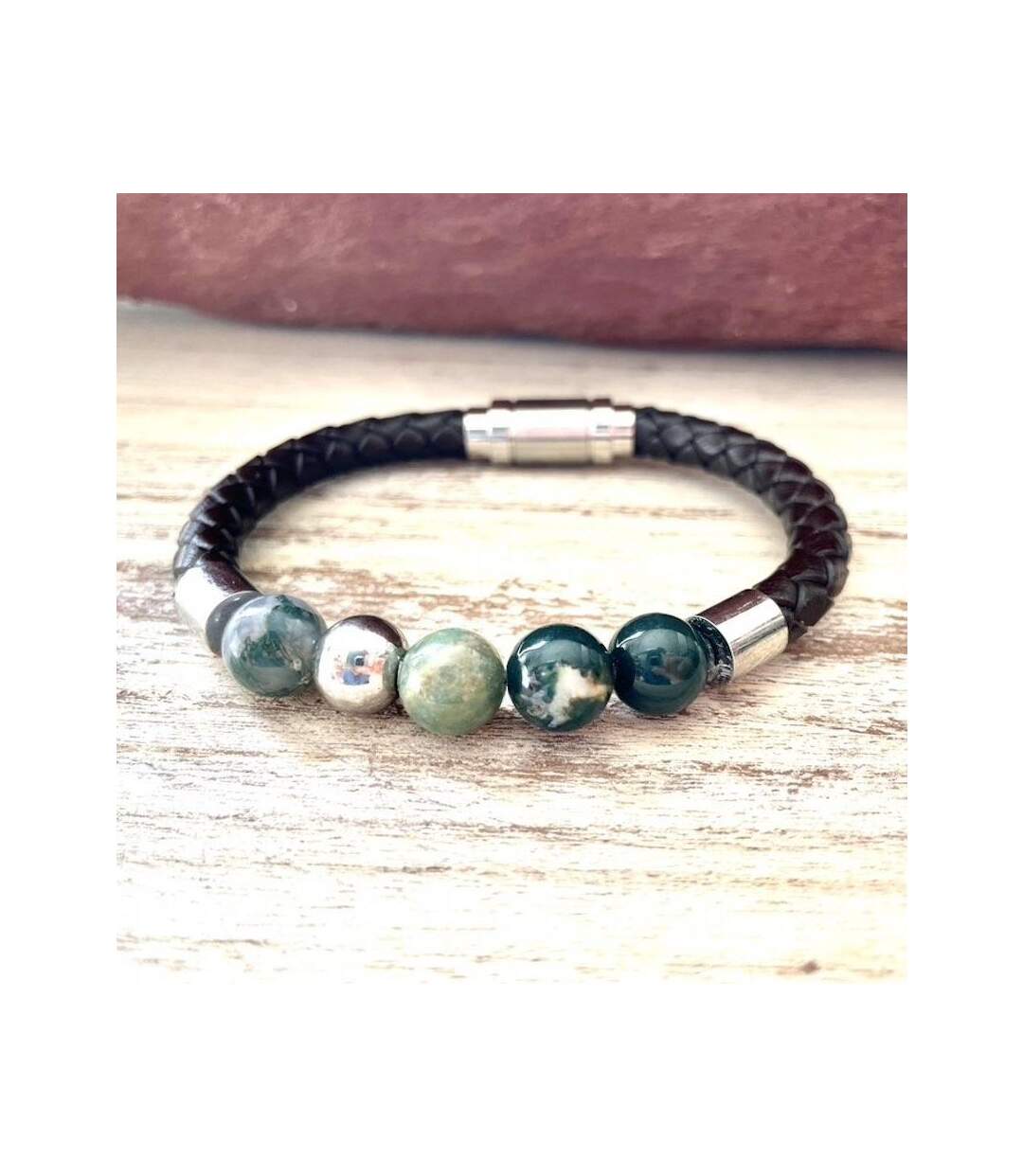 Bracelet confiance en soi en agate indienne