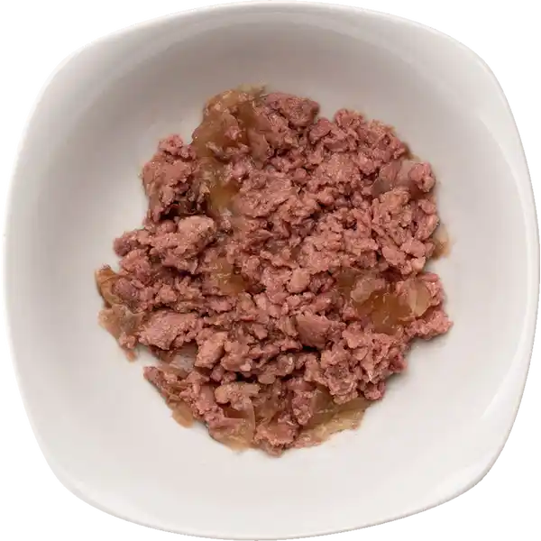 Katzennassfutter Kaninchen und Huhn mit Distelöl