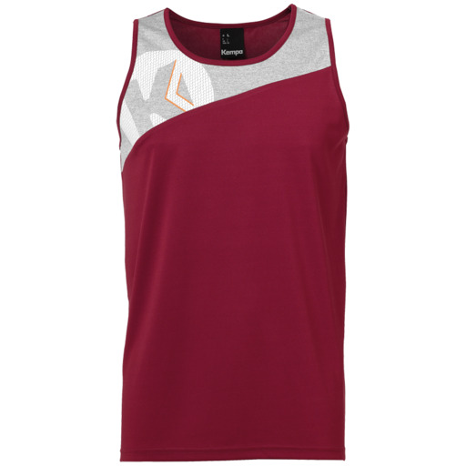 Camiseta regata Core 2.0 vermelha escura/cinza escura tamanho M Kempa