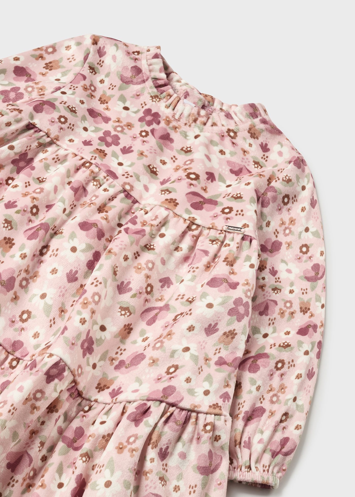Vestido de veludo para bebê
