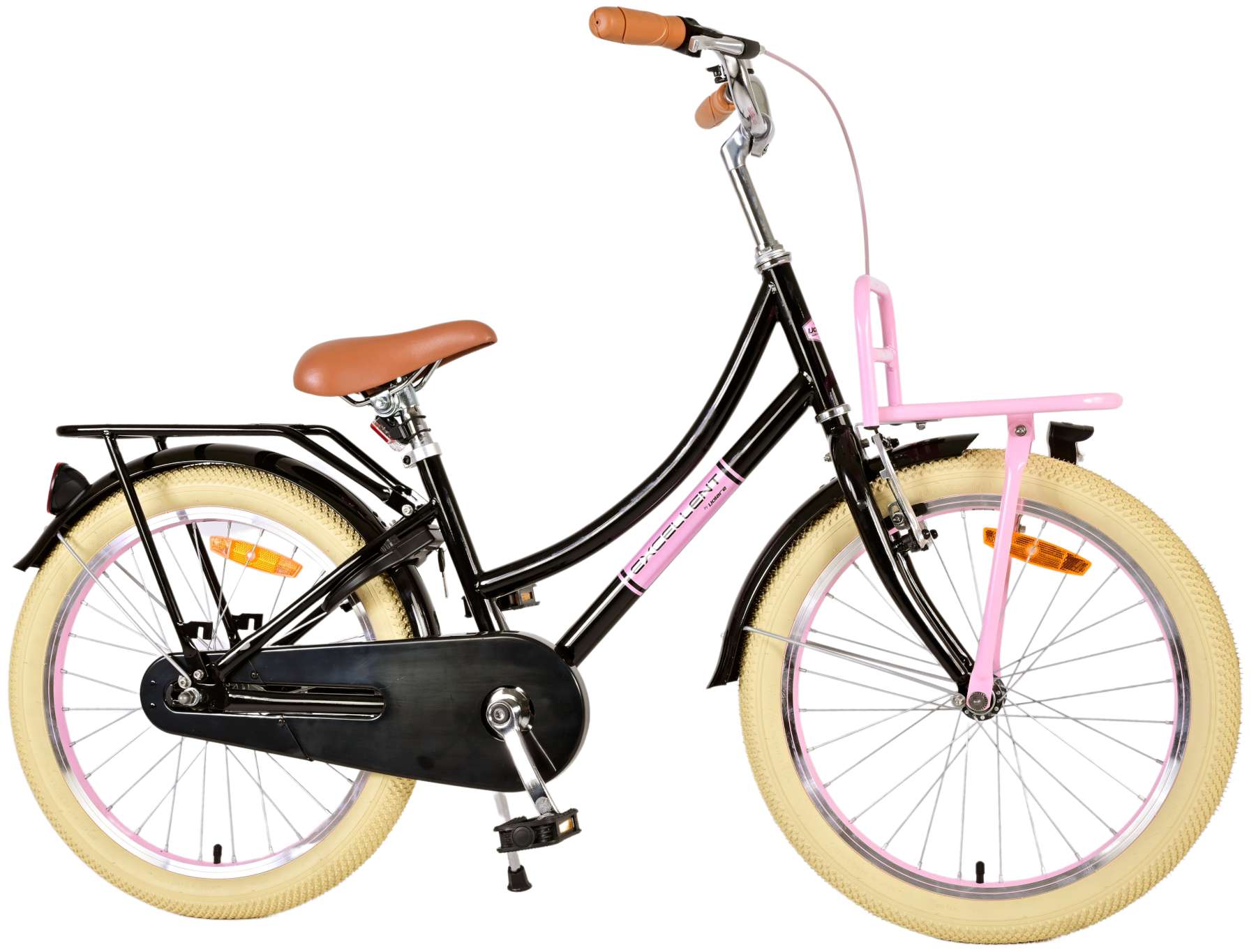 Kinderfahrrad Excellent Fahrrad für Mädchen 20 Zoll Kinderrad Schwarz