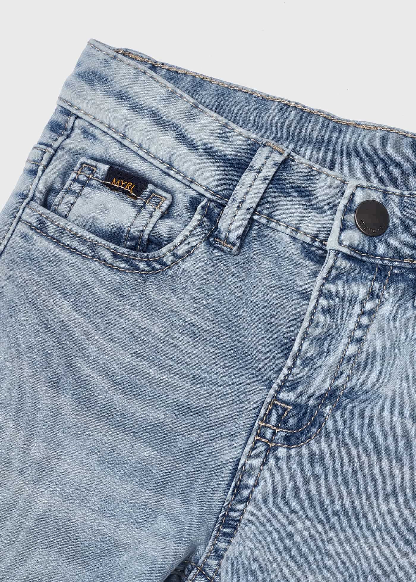 Calças jeans slim fit em algodão sustentável para meninos