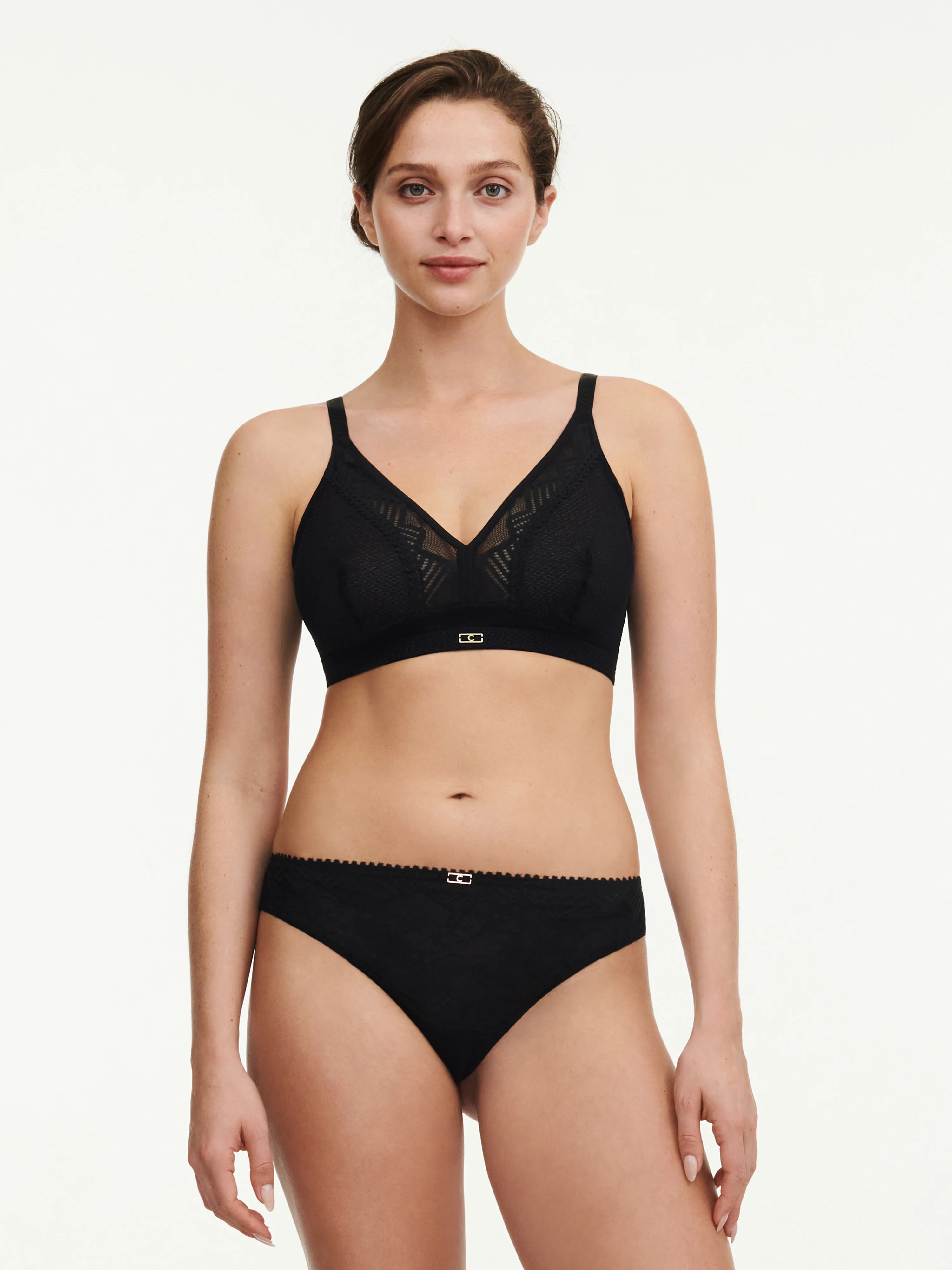 ORIGINS - Soutien-gorge sans armature maintien en dentelle | Noir