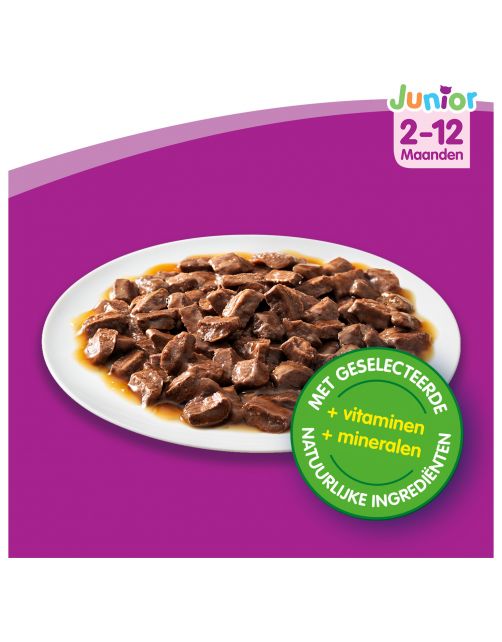 Whiskas Junior Classic In Saus - Kattenvoer - 100 g