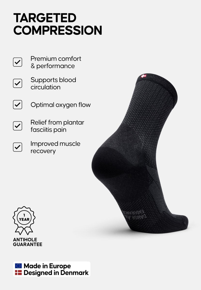 KOMPRESSIONSSTRØMPER TIL PLANTAR FASCIITIS