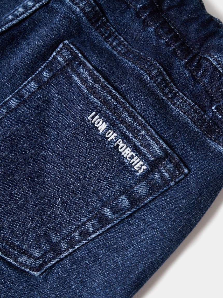 Calções denim curtos