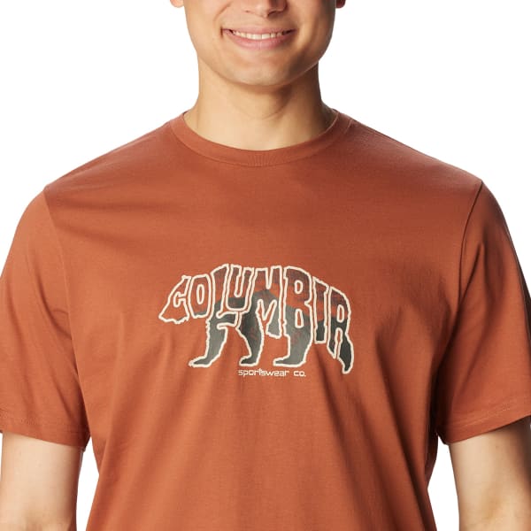 T-shirt randonnée COLUMBIA ROCKAWAY RIVER OUTDOOR SHORT SLEEVE SHIRT AUBURN/BEARLY STROLL