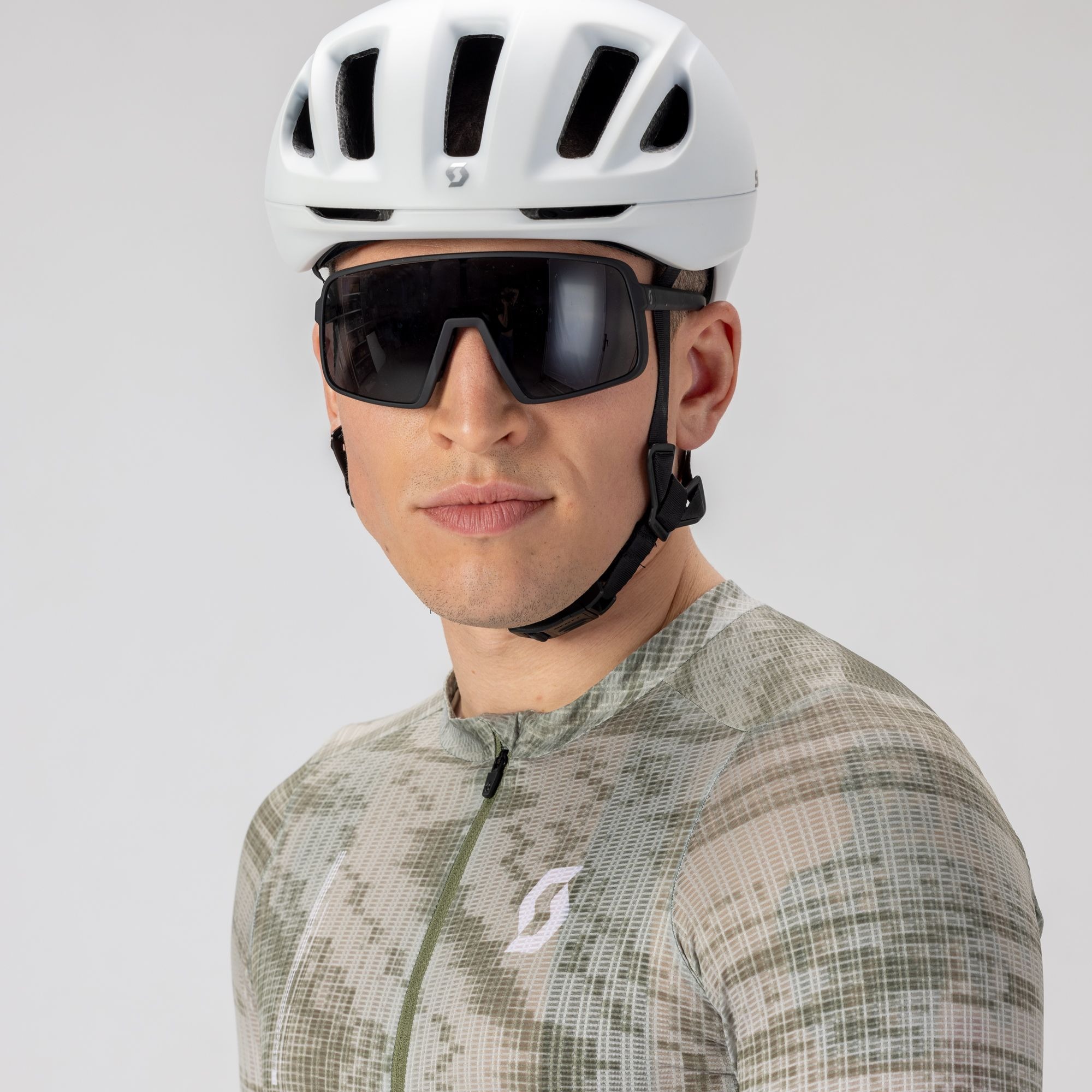 SCOTT ULTD. SL kortærmet cykeltrøje cotton white/hay green herre