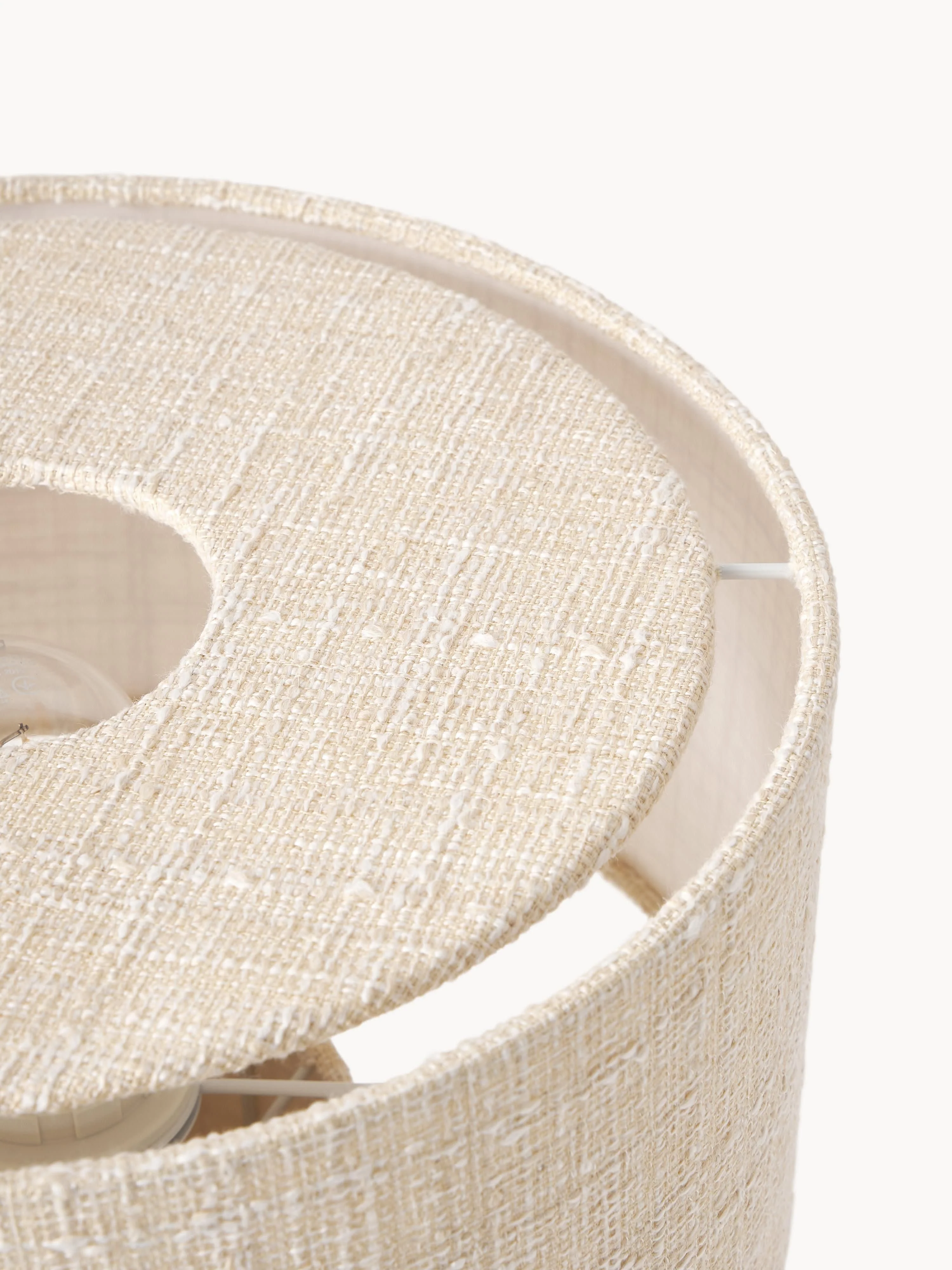 Bouclé tafellamp Ron