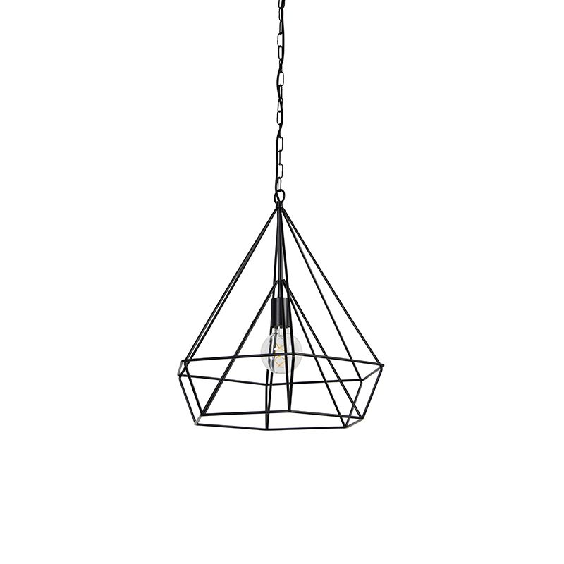 Scandinavische hanglamp zwart - Karkass