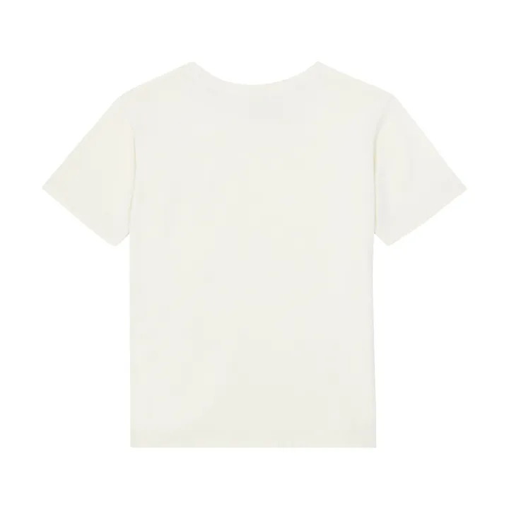 SMALLABLE BASICS T shirt Garçon Manche Courte Coton Bio | Ecru
